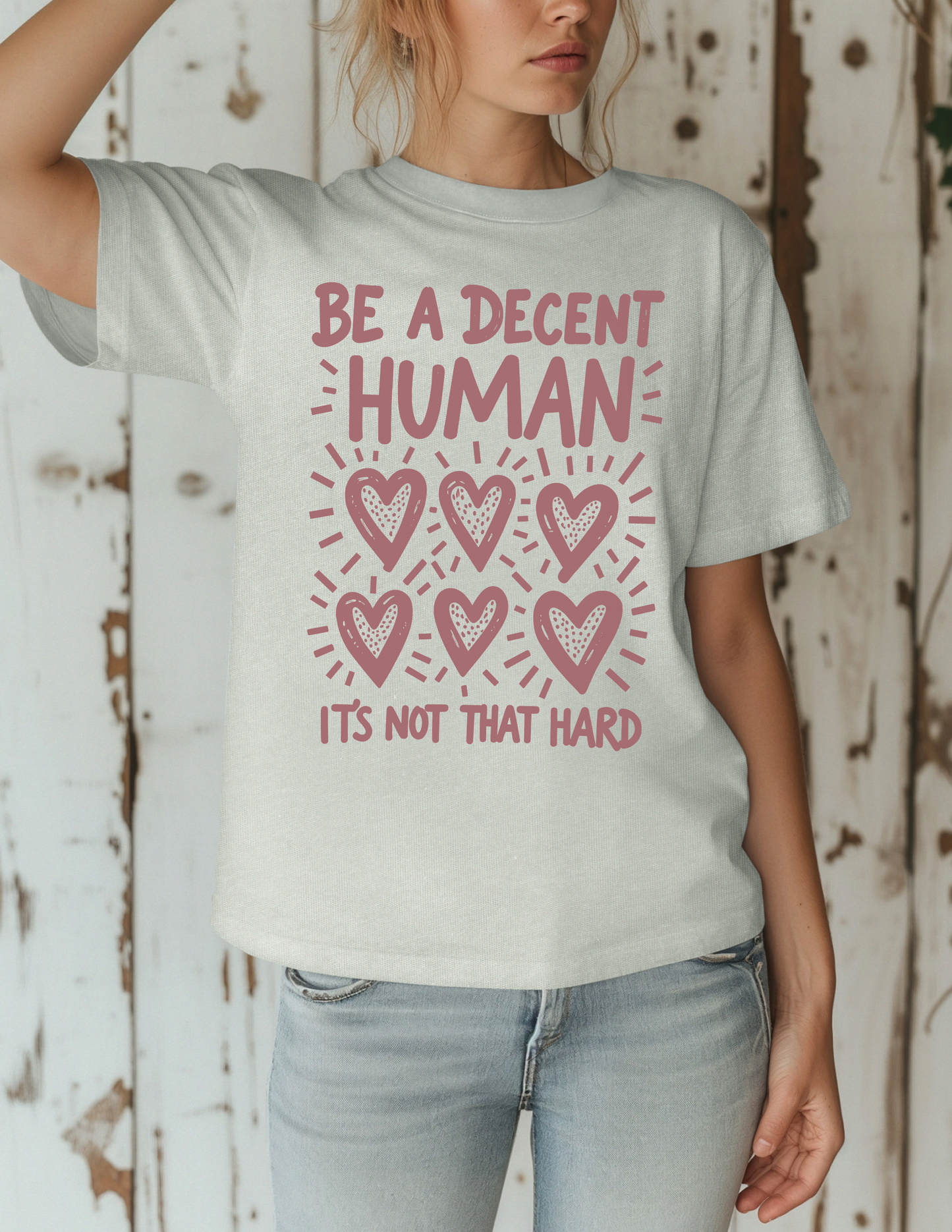 Be A Decent Human Tee-Signature