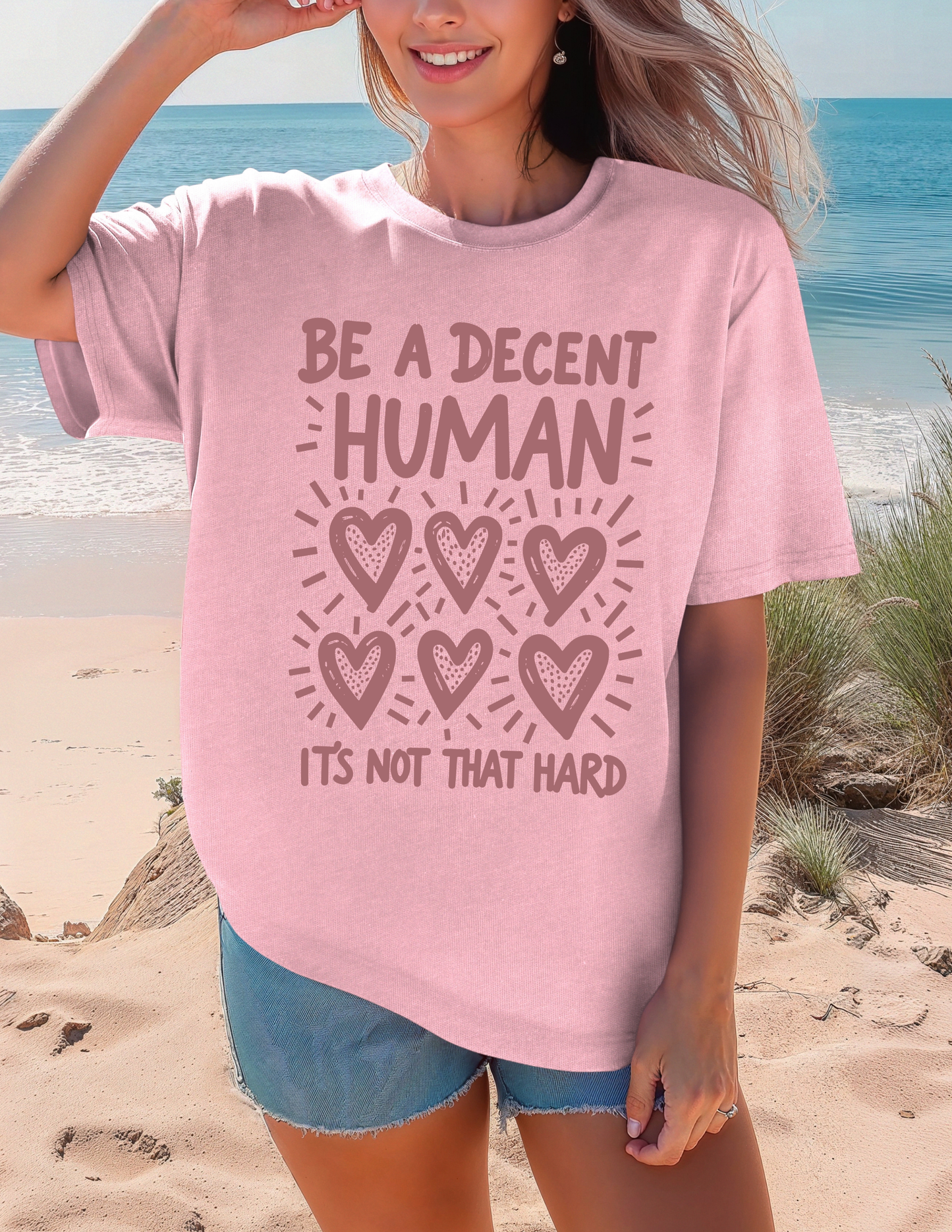 Be A Decent Human Tee-Signature