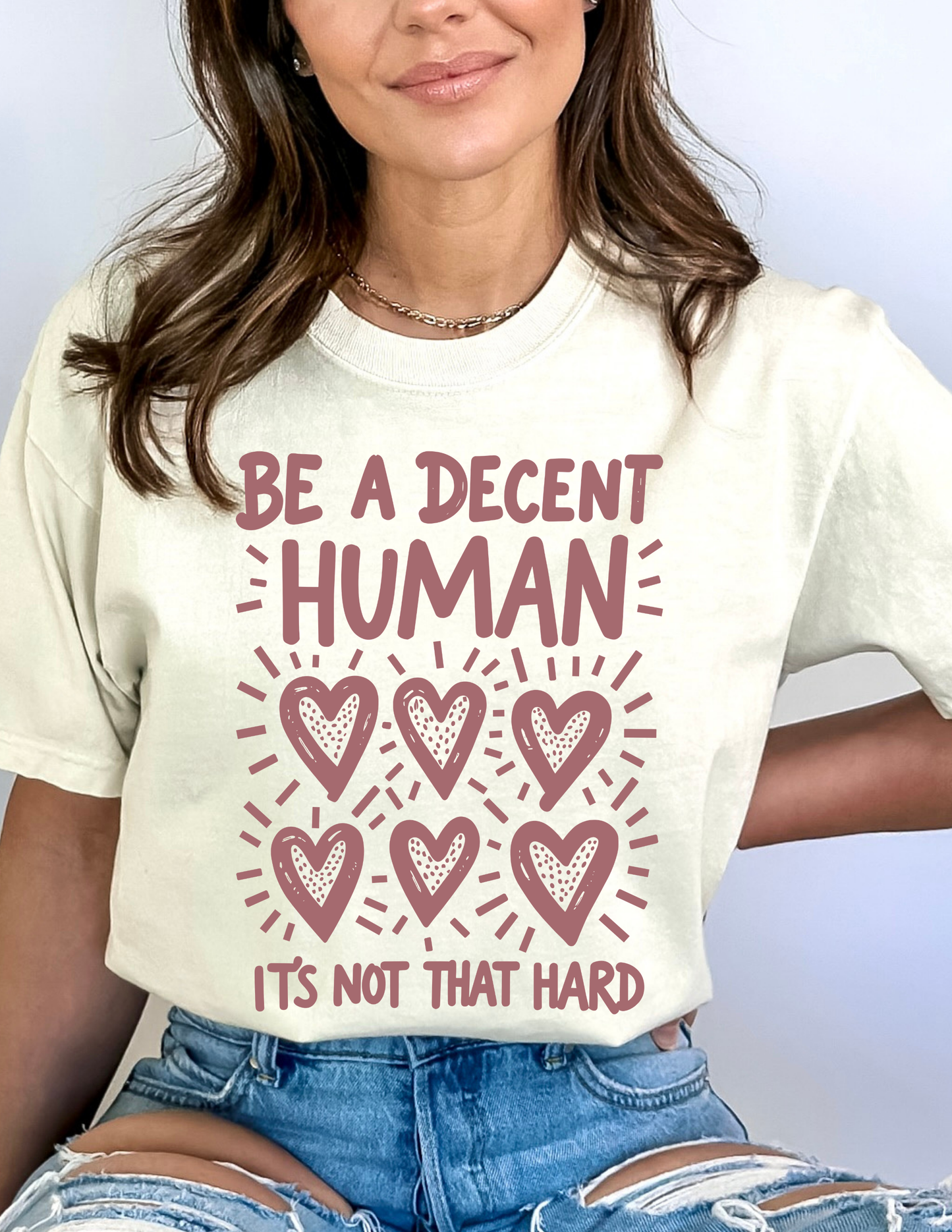 Be A Decent Human Tee-Signature