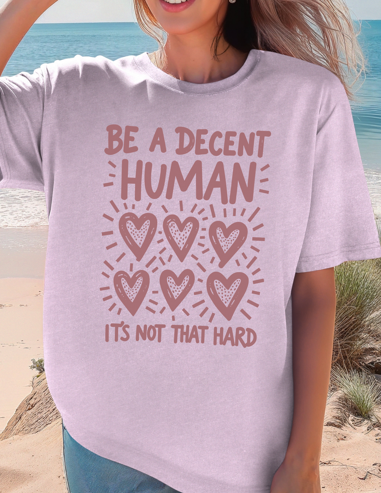 Be A Decent Human Tee-Signature